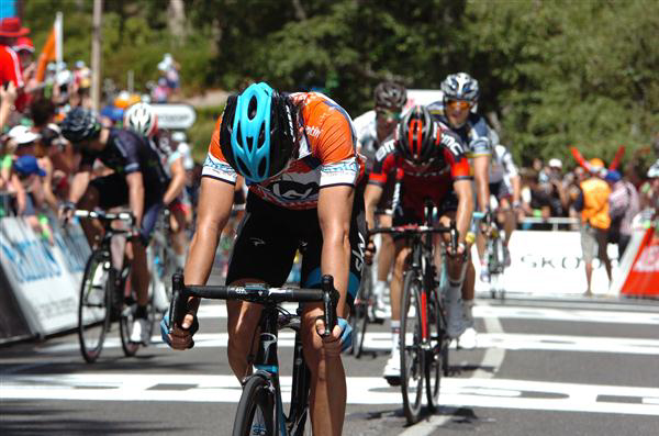 Geraint Thomas finishes